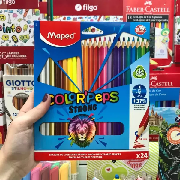 Lápices de colores Maped Color Peps Strong x24