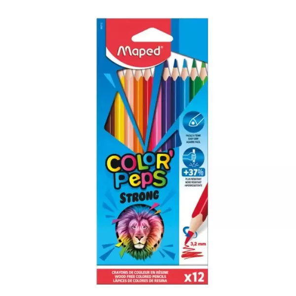 Lápices de colores Maped Color Peps Strong x12