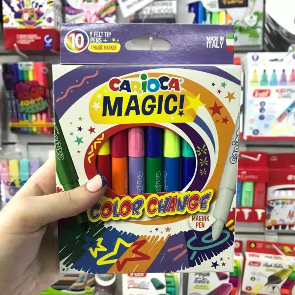 Marcadores Carioca Magic Cambia de Color x10