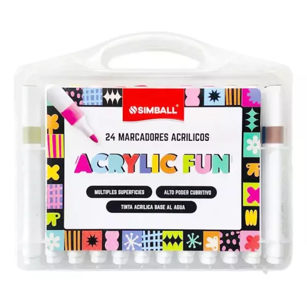 Marcadores acrílicos Simball x 24