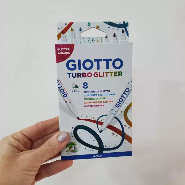 Marcadores Giotto Turbo Glitter x8 