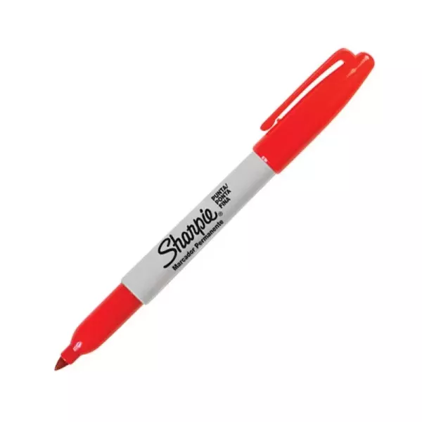 Marcador permanente Sharpie Fino Rojo