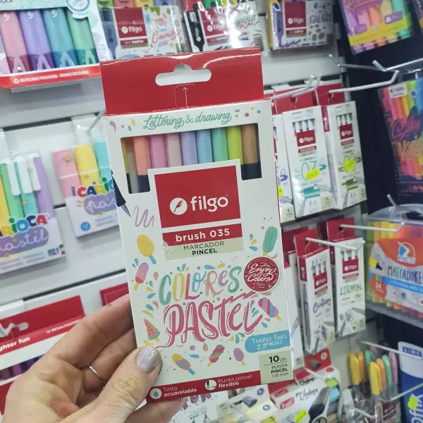 Marcadores Filgo Brush 035 x10 Pastel