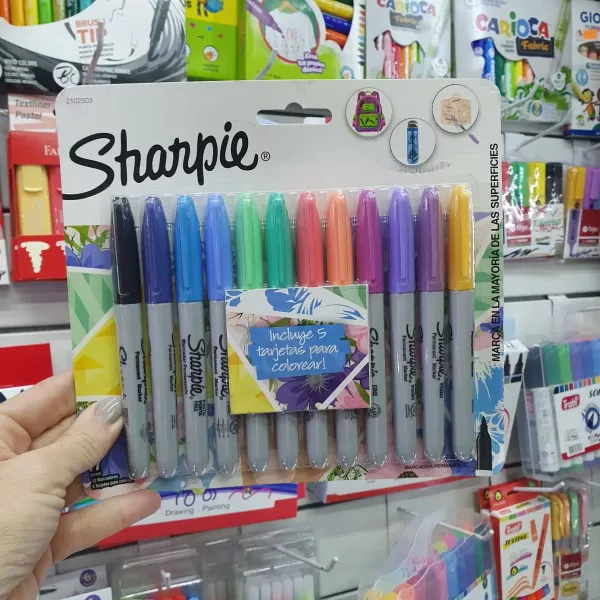 Marcadores Sharpie permanentes x12