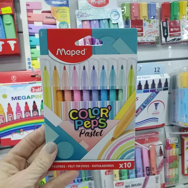 Marcadores Maped Color Peps Pastel x10