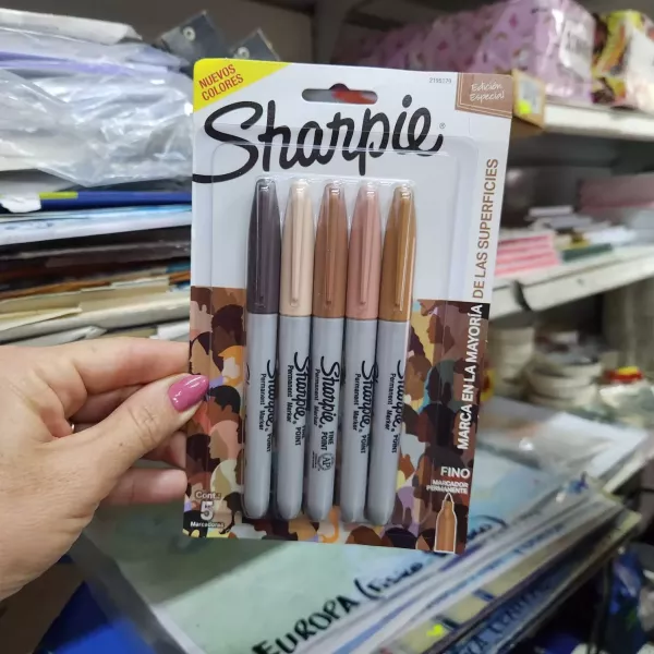 Marcadores Sharpie permanentes x 5