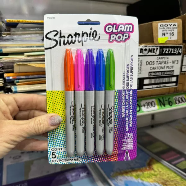 Marcadores Sharpie permanentes x5