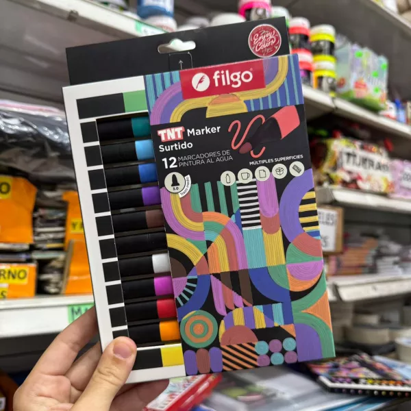 Marcadores surtidos Filgo TNT X12
