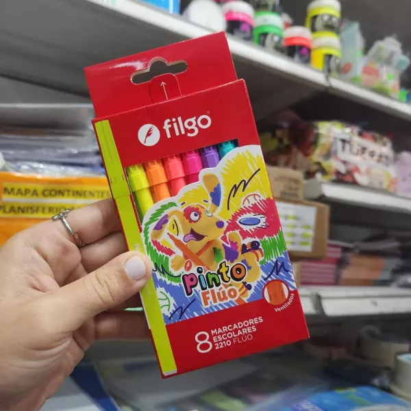 Marcador Filgo Pinto x8 Flúo