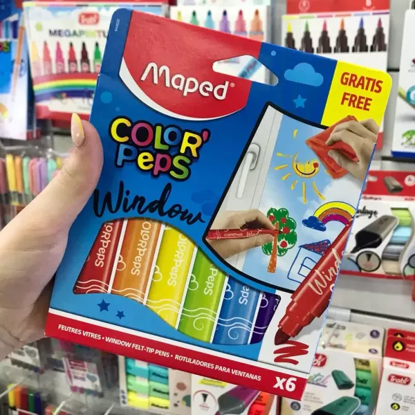 Marcadores Maped Color Peps para ventanas x6