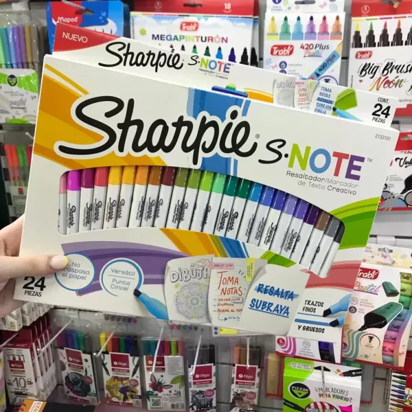 Marcadores Sharpie S-Note al agua x24