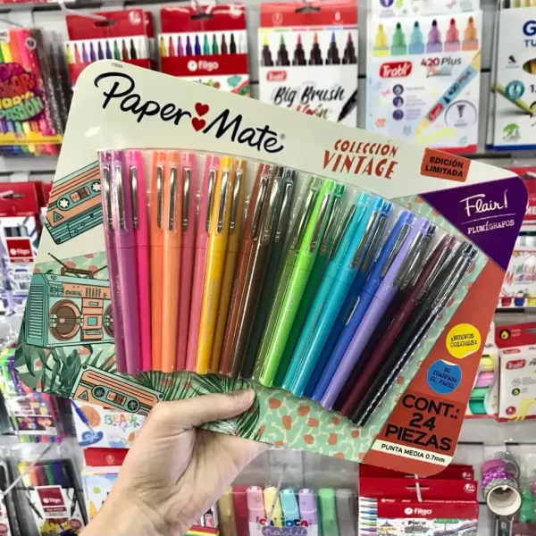 Marcadores Paper Mate Plumígrafos x24