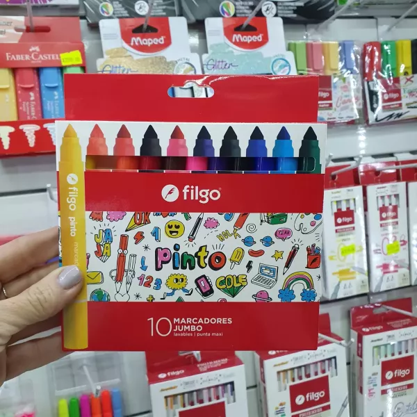 Marcadores Filgo Pinto Jumbo x10