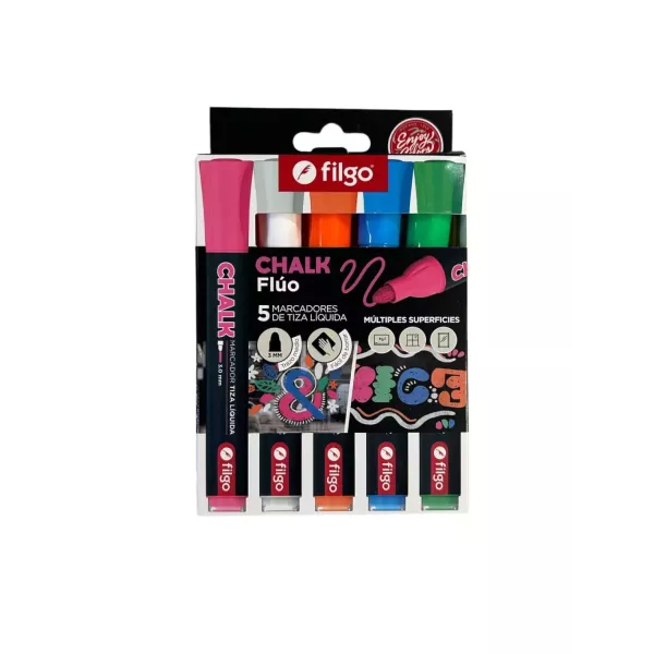 Marcadores  de Tiza liquida Neon CHALK Filgo