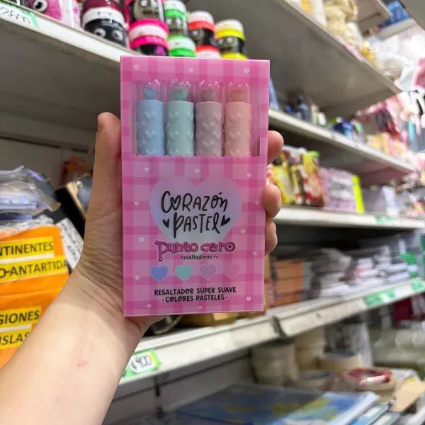 Resaltador Corazon Pastel - Punto Cero