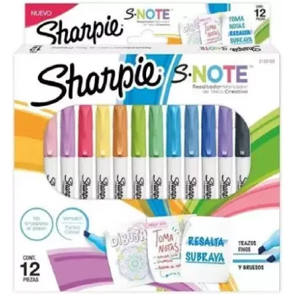 Marcadores Sharpie S-Note x12