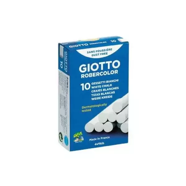 Tizas blancas Giotto Robercolor x10