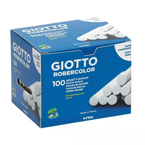 Tizas blancas Giotto Robercolor x100