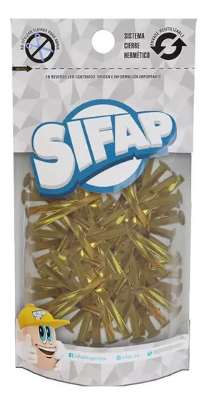 Broches dorado/mariposa N°10 Sifap