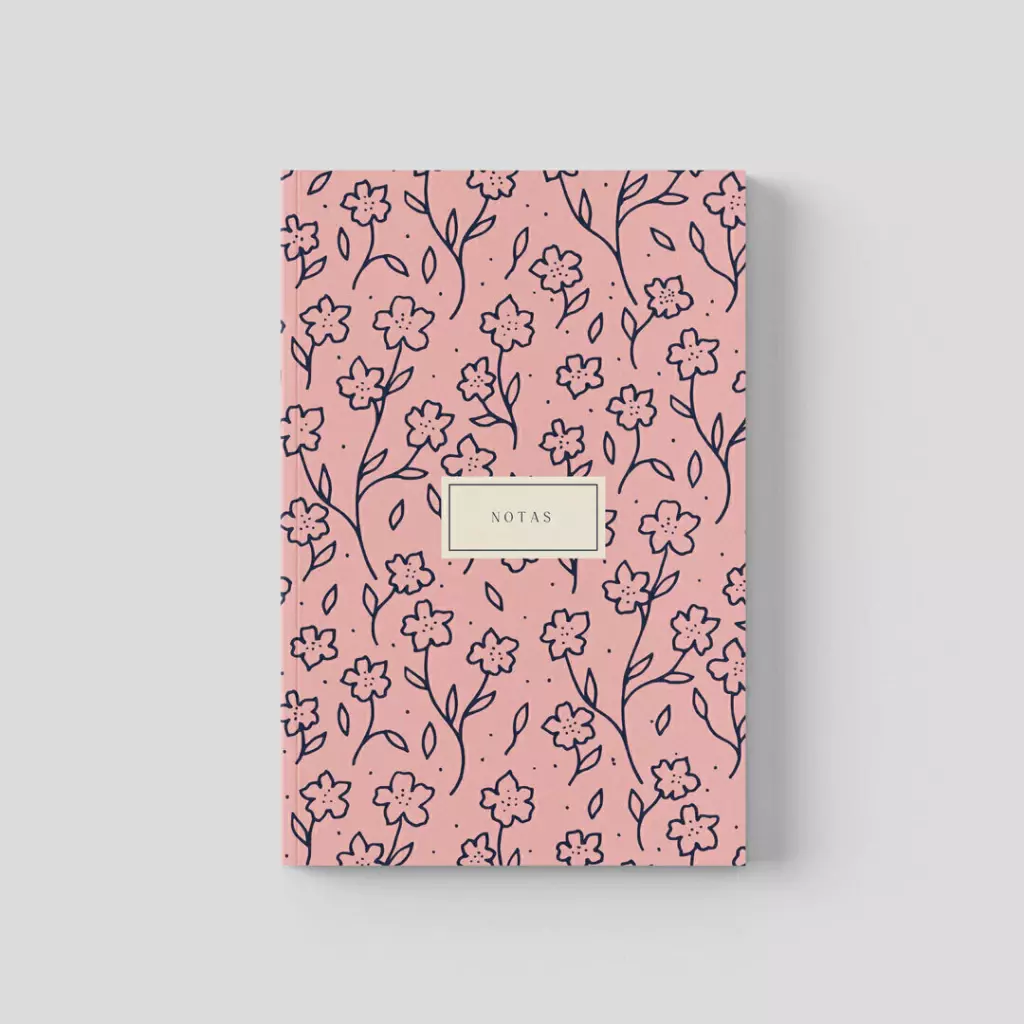 Cuaderno A5 Hojas Lisas - Rosa Rosa