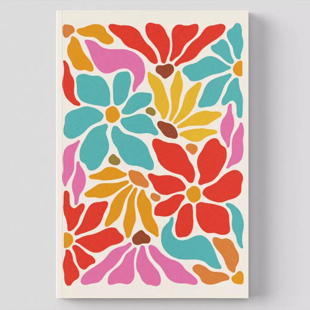 Cuaderno A5 Hojas Lisas - Verano Colorido