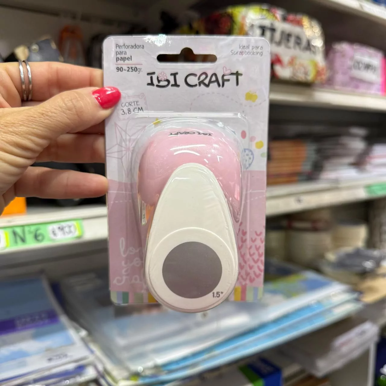 Perforadora Ibi Craft para papel y cartulina