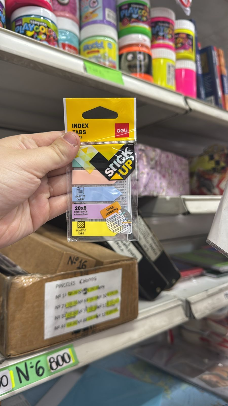 Notas adhesivas Deli Index Tabs Pastel