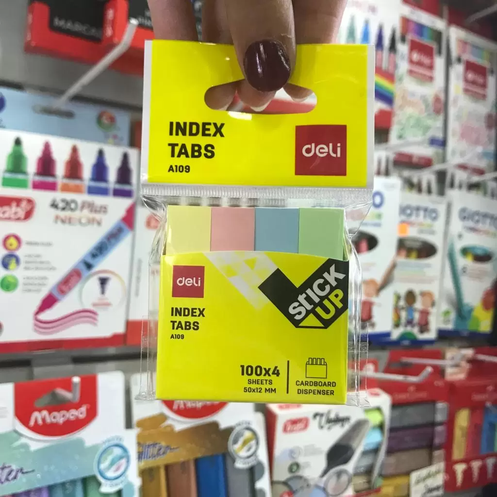 Notas adhesivas Deli Index Tabs Pastel