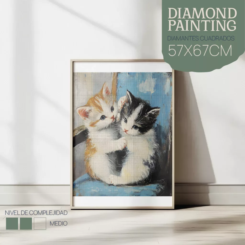Kit Diamond Painting - GATITOS