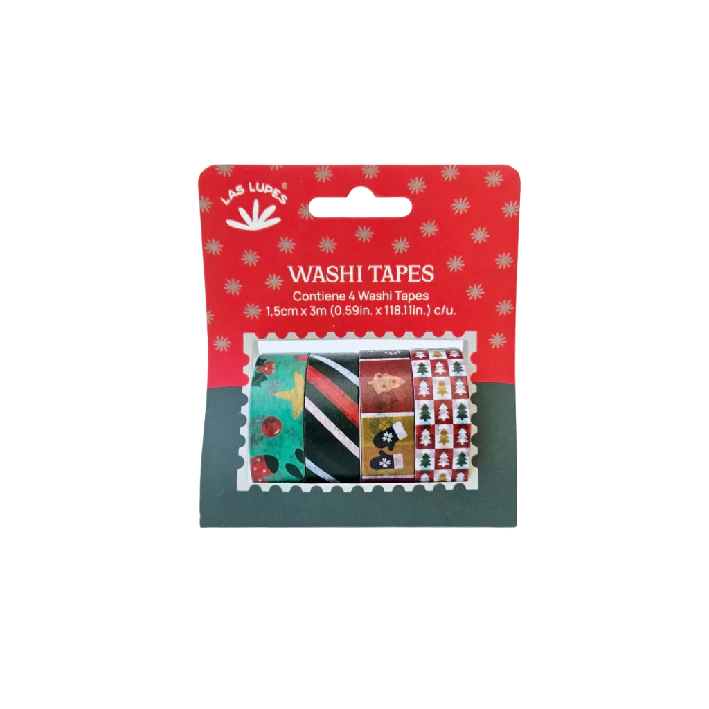 Set Washi Tapes x4 - Navidad