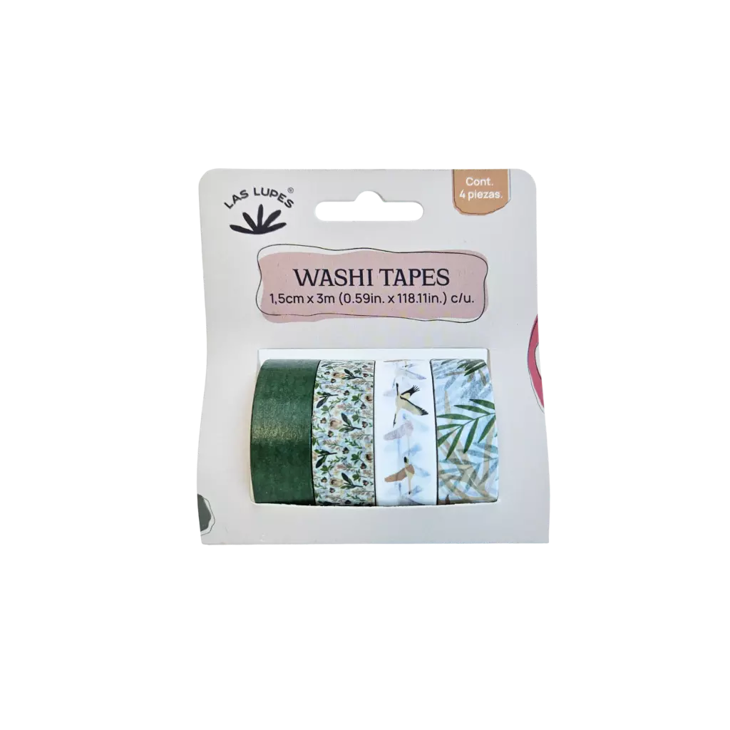 Set Washi Tapes x4 - Garzas